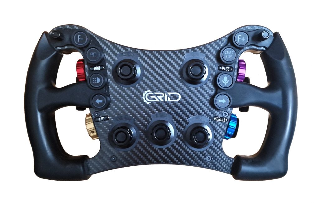 GRID MPX sim racing steering wheel reference photo