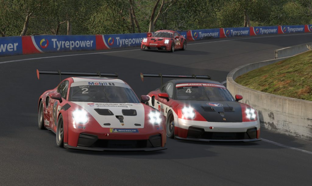 iRacing iRacing Porsche Cup by CONSPIT Mount Panorama Circuit result: P3 start, P3 finish, 0x incidents, +69 iRating.